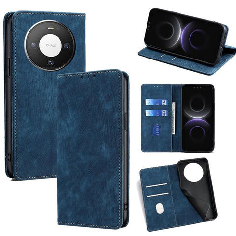 RFID Anti-theft Brush Magnetic Leather Phone Case, For Huawei Enjoy 90 Pro Max 5G, For Huawei Enjoy 90 Plus 5G, For Huawei nova 15 Ultra, For Huawei nova 15 Pro, For Huawei nova 15, For Huawei Mate 80 Pro Max 5G, For Huawei Mate 80 5G                  ...