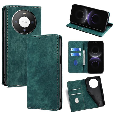RFID Anti-theft Brush Magnetic Leather Phone Case, For Huawei Enjoy 90 Pro Max 5G, For Huawei Enjoy 90 Plus 5G, For Huawei nova 15 Ultra, For Huawei nova 15 Pro, For Huawei nova 15, For Huawei Mate 80 Pro Max 5G, For Huawei Mate 80 5G                  ...