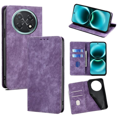 RFID Anti-theft Brush Magnetic Leather Phone Case, For Huawei Enjoy 90 Pro Max 5G, For Huawei Enjoy 90 Plus 5G, For Huawei nova 15 Ultra, For Huawei nova 15 Pro, For Huawei nova 15, For Huawei Mate 80 Pro Max 5G, For Huawei Mate 80 5G                  ...