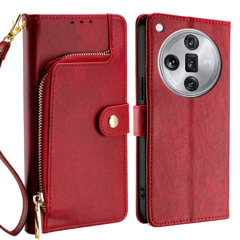 Zipper Bag Leather Phone Case, For OPPO Reno11 F 5G, For OPPO Find X7 5G, For OPPO Find X7 Ultra 5G, For OPPO Reno10 Pro+ 5G, For OPPO A1 5G