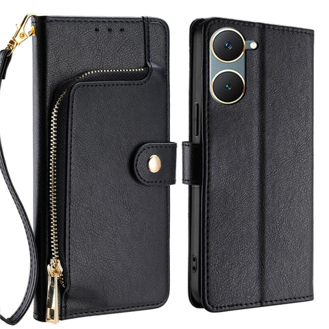 Zipper Bag Leather Phone Case, For vivo X100s, For vivo Y38 5G / T3x Global, For vivo V30e 5G Global, For vivo iQOO Z9x 5G, For vivo iQOO Z9 Turbo, For vivo Y03 4G, For vivo Y100 5G IDN, For vivo Y78 Plus 5G