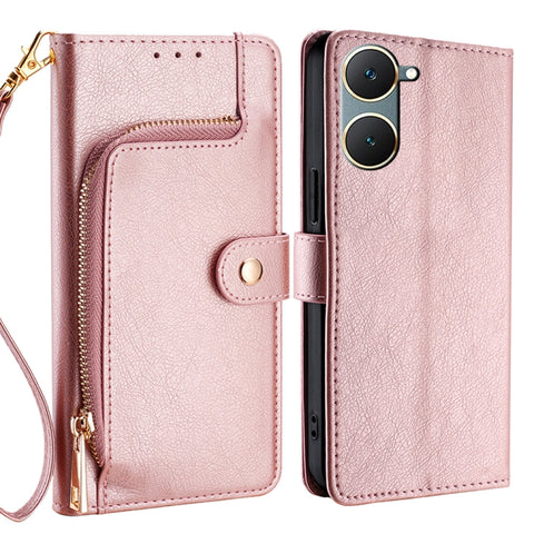 Zipper Bag Leather Phone Case, For vivo X100s, For vivo Y38 5G / T3x Global, For vivo V30e 5G Global, For vivo iQOO Z9x 5G, For vivo iQOO Z9 Turbo, For vivo Y03 4G, For vivo Y100 5G IDN, For vivo Y78 Plus 5G