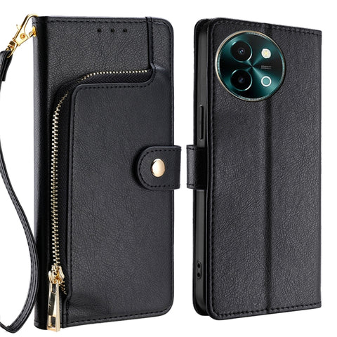 Zipper Bag Leather Phone Case, For vivo X100s, For vivo Y38 5G / T3x Global, For vivo V30e 5G Global, For vivo iQOO Z9x 5G, For vivo iQOO Z9 Turbo, For vivo Y03 4G, For vivo Y100 5G IDN, For vivo Y78 Plus 5G