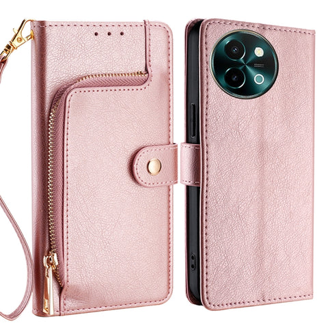 Zipper Bag Leather Phone Case, For vivo X100s, For vivo Y38 5G / T3x Global, For vivo V30e 5G Global, For vivo iQOO Z9x 5G, For vivo iQOO Z9 Turbo, For vivo Y03 4G, For vivo Y100 5G IDN, For vivo Y78 Plus 5G