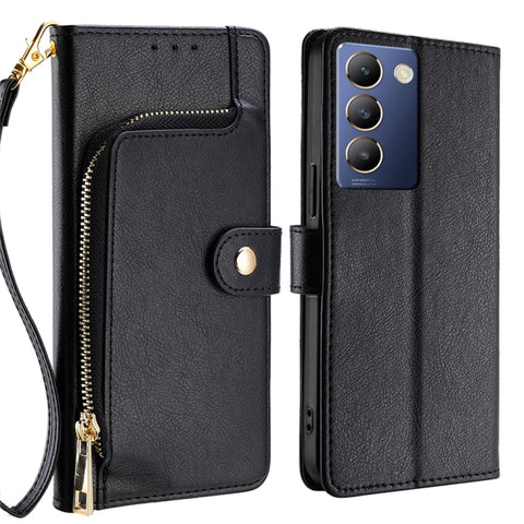 Zipper Bag Leather Phone Case, For vivo X100s, For vivo Y38 5G / T3x Global, For vivo V30e 5G Global, For vivo iQOO Z9x 5G, For vivo iQOO Z9 Turbo, For vivo Y03 4G, For vivo Y100 5G IDN, For vivo Y78 Plus 5G