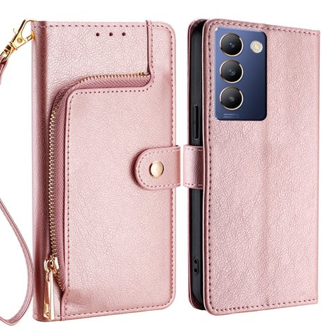 Zipper Bag Leather Phone Case, For vivo X100s, For vivo Y38 5G / T3x Global, For vivo V30e 5G Global, For vivo iQOO Z9x 5G, For vivo iQOO Z9 Turbo, For vivo Y03 4G, For vivo Y100 5G IDN, For vivo Y78 Plus 5G