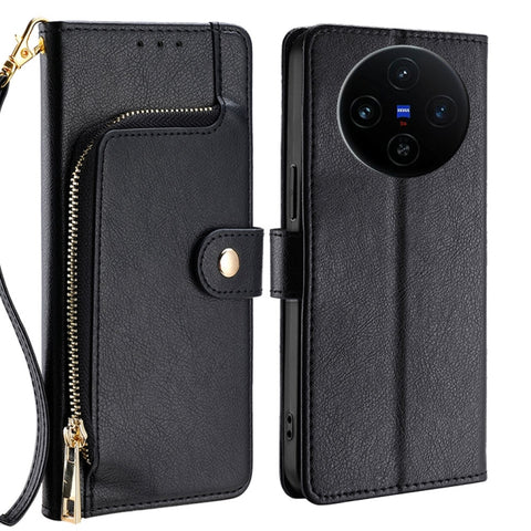 Zipper Bag Leather Phone Case, For vivo X100s, For vivo Y38 5G / T3x Global, For vivo V30e 5G Global, For vivo iQOO Z9x 5G, For vivo iQOO Z9 Turbo, For vivo Y03 4G, For vivo Y100 5G IDN, For vivo Y78 Plus 5G