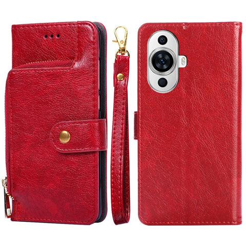 Zipper Bag Leather Phone Case, For Huawei Pura 70 Pro / 70 Pro+ 5G, For Huawei Pura 70 Ultra 5G, For Huawei nova 12i 4G, For Huawei Pura 70 5G, For Huawei nova 12 5G, For Huawei nova 11 Pro 4G / 11 Ultra 4G, For Huawei nova 11 4G