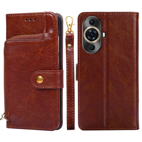 Zipper Bag Leather Phone Case, For Huawei Pura 70 Pro / 70 Pro+ 5G, For Huawei Pura 70 Ultra 5G, For Huawei nova 12i 4G, For Huawei Pura 70 5G, For Huawei nova 12 5G, For Huawei nova 11 Pro 4G / 11 Ultra 4G, For Huawei nova 11 4G