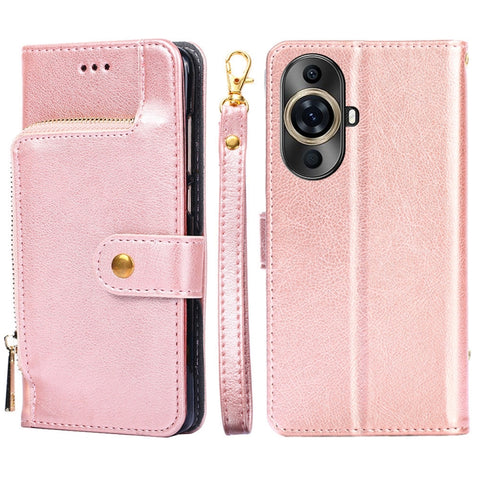 Zipper Bag Leather Phone Case, For Huawei Pura 70 Pro / 70 Pro+ 5G, For Huawei Pura 70 Ultra 5G, For Huawei nova 12i 4G, For Huawei Pura 70 5G, For Huawei nova 12 5G, For Huawei nova 11 Pro 4G / 11 Ultra 4G, For Huawei nova 11 4G