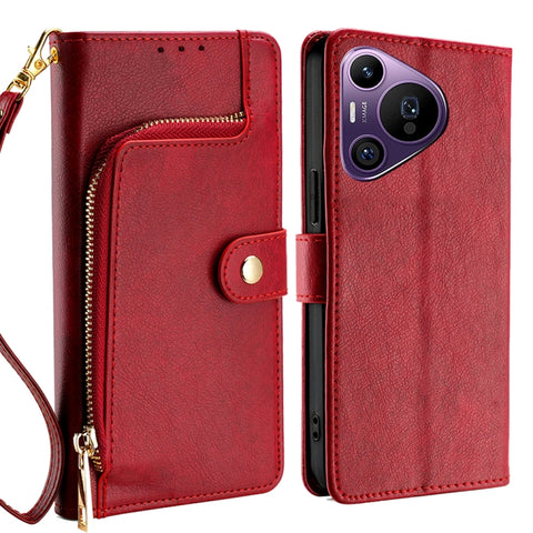 Zipper Bag Leather Phone Case, For Huawei Pura 70 Pro / 70 Pro+ 5G, For Huawei Pura 70 Ultra 5G, For Huawei nova 12i 4G, For Huawei Pura 70 5G, For Huawei nova 12 5G, For Huawei nova 11 Pro 4G / 11 Ultra 4G, For Huawei nova 11 4G