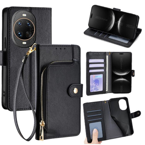 Zipper Bag Leather Phone Case, For Huawei Enjoy 90 Pro Max 5G, For Huawei Enjoy 90 Plus 5G, For Huawei nova 15 Ultra, For Huawei nova 15 Pro, For Huawei nova 15, For Huawei Mate 80 Pro Max 5G, For Huawei Mate 80 5G, For Huawei Maimang 40 5G            ...