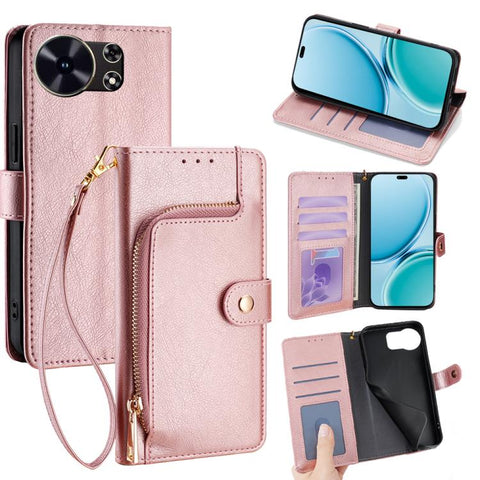 Zipper Bag Leather Phone Case, For Huawei Enjoy 90 Pro Max 5G, For Huawei Enjoy 90 Plus 5G, For Huawei nova 15 Ultra, For Huawei nova 15 Pro, For Huawei nova 15, For Huawei Mate 80 Pro Max 5G, For Huawei Mate 80 5G, For Huawei Maimang 40 5G            ...