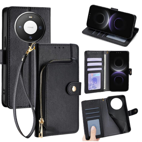 Zipper Bag Leather Phone Case, For Huawei Enjoy 90 Pro Max 5G, For Huawei Enjoy 90 Plus 5G, For Huawei nova 15 Ultra, For Huawei nova 15 Pro, For Huawei nova 15, For Huawei Mate 80 Pro Max 5G, For Huawei Mate 80 5G, For Huawei Maimang 40 5G            ...
