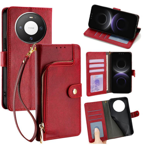 Zipper Bag Leather Phone Case, For Huawei Enjoy 90 Pro Max 5G, For Huawei Enjoy 90 Plus 5G, For Huawei nova 15 Ultra, For Huawei nova 15 Pro, For Huawei nova 15, For Huawei Mate 80 Pro Max 5G, For Huawei Mate 80 5G, For Huawei Maimang 40 5G            ...