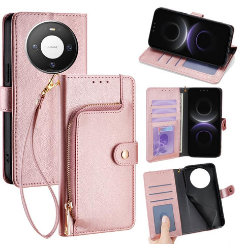 Zipper Bag Leather Phone Case, For Huawei Enjoy 90 Pro Max 5G, For Huawei Enjoy 90 Plus 5G, For Huawei nova 15 Ultra, For Huawei nova 15 Pro, For Huawei nova 15, For Huawei Mate 80 Pro Max 5G, For Huawei Mate 80 5G, For Huawei Maimang 40 5G            ...