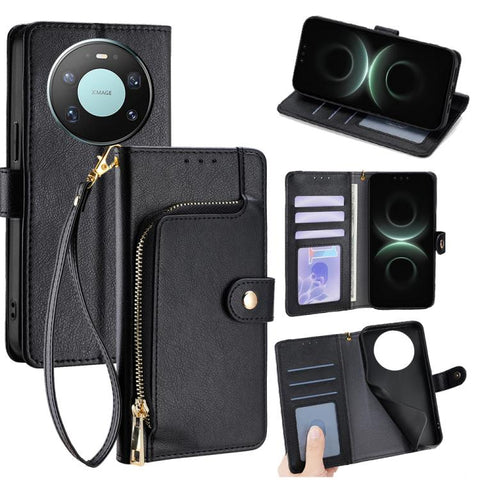 Zipper Bag Leather Phone Case, For Huawei Enjoy 90 Pro Max 5G, For Huawei Enjoy 90 Plus 5G, For Huawei nova 15 Ultra, For Huawei nova 15 Pro, For Huawei nova 15, For Huawei Mate 80 Pro Max 5G, For Huawei Mate 80 5G, For Huawei Maimang 40 5G            ...