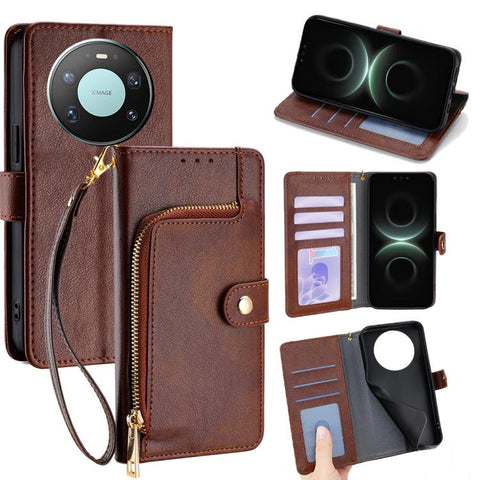 Zipper Bag Leather Phone Case, For Huawei Enjoy 90 Pro Max 5G, For Huawei Enjoy 90 Plus 5G, For Huawei nova 15 Ultra, For Huawei nova 15 Pro, For Huawei nova 15, For Huawei Mate 80 Pro Max 5G, For Huawei Mate 80 5G, For Huawei Maimang 40 5G            ...