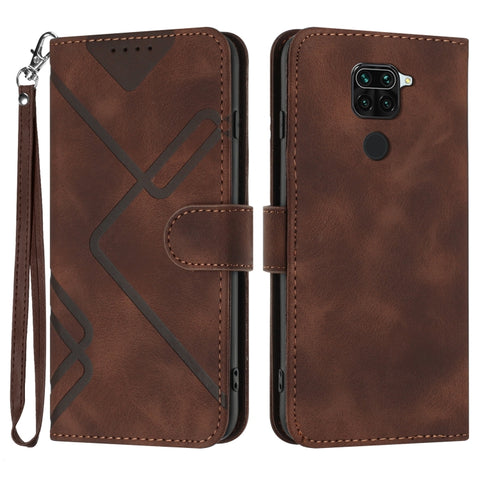 Line Pattern Skin Feel Leather Phone Case, For Xiaomi Mi 10T 5G/10T Pro 5G, For Xiaomi Redmi Note 9 Global/10X 4G, For Xiaomi Redmi Note 9 Pro, For Xiaomi Redmi Note 8T, For Xiaomi Redmi 8, For Xiaomi Redmi Note 8, For Xiaomi Redmi Note 8 Pro          ...