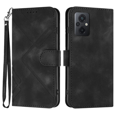 Line Pattern Skin Feel Leather Phone Case, For Xiaomi Poco M5, For Xiaomi Poco M5s 4G Global, For Xiaomi Redmi Note 11 Pro 4G/5G Global, For Xiaomi Redmi Note 11SE 4G India, For Xiaomi Redmi 10 Power, For Xiaomi Redmi 10A 4G                            ...