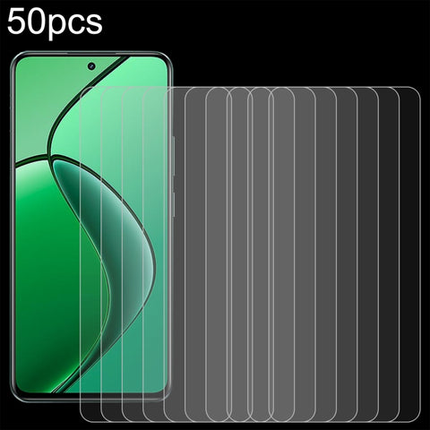 50pcs 0.26mm 9H 2.5D Tempered Glass Film, For Realme 16T 5G, For Realme GT 7 Global, For Realme 13 4G / 13+ / C63 5G / 14x / 14, For Realme P3 Ultra 5G, For Realme Neo7, For Realme P1 Speed, For Realme C61 / C61 India / Note 60, For Realme 12+ / 12 4G ...