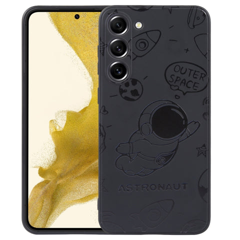 Astronaut Pattern Silicone Straight Edge Phone Case, For Samsung Galaxy A81, For Samsung Galaxy A73 5G, For Samsung Galaxy A72 5G / 4G, For Samsung Galaxy A71, For Samsung Galaxy A53 5G, For Samsung Galaxy A52 5G / 4G