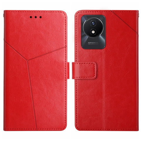 HT01 Y-shaped Pattern Flip Leather Phone Case, For vivo V27E 4G Global, For vivo Y02A 4G / Y02 4G / Y11 2023, For vivo Y55S 5G 2023 / Y55 5G / T1 5G, For vivo Y75 5G Global, For vivo Y56 5G Global, For vivo Y02S Global / Y16 4G Global, For vivo Y77E 5G...