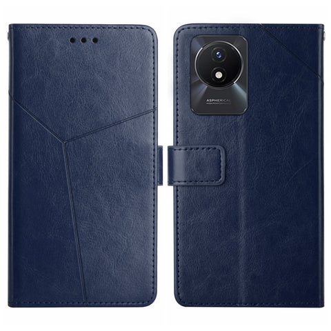 HT01 Y-shaped Pattern Flip Leather Phone Case, For vivo V27E 4G Global, For vivo Y02A 4G / Y02 4G / Y11 2023, For vivo Y55S 5G 2023 / Y55 5G / T1 5G, For vivo Y75 5G Global, For vivo Y56 5G Global, For vivo Y02S Global / Y16 4G Global, For vivo Y77E 5G...