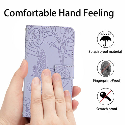 HT03 Skin Feel Butterfly Embossed Flip Leather Phone Case, For OPPO A80 EU / A3 Pro Global, For OPPO A3 Pro 5G India, For OPPO K12x 5G Global, For OPPO A60 4G, For OPPO Reno11 F 5G/F25 Pro 5G, For OPPO A18 / A38 4G, For OPPO A58 4G, For OPPO Reno10 Pro...