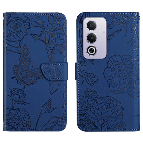 HT03 Skin Feel Butterfly Embossed Flip Leather Phone Case, For OPPO A80 EU / A3 Pro Global, For OPPO A3 Pro 5G India, For OPPO K12x 5G Global, For OPPO A60 4G, For OPPO Reno11 F 5G/F25 Pro 5G, For OPPO A18 / A38 4G, For OPPO A58 4G, For OPPO Reno10 Pro...