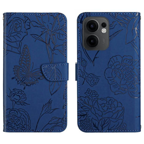 HT03 Skin Feel Butterfly Embossed Flip Leather Phone Case, For OPPO A5 5G Global, For OPPO Reno14 Pro 5G Global, For OPPO Reno14 5G Global, For OPPO A5 Pro 5G Global, For OPPO Reno13 Pro, For OPPO Reno13, For OPPO Reno13 F                              ...
