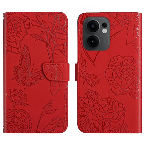 HT03 Skin Feel Butterfly Embossed Flip Leather Phone Case, For OPPO A5 5G Global, For OPPO Reno14 Pro 5G Global, For OPPO Reno14 5G Global, For OPPO A5 Pro 5G Global, For OPPO Reno13 Pro, For OPPO Reno13, For OPPO Reno13 F                              ...