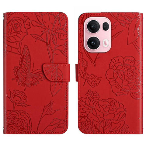 HT03 Skin Feel Butterfly Embossed Flip Leather Phone Case, For OPPO A5 5G Global, For OPPO Reno14 Pro 5G Global, For OPPO Reno14 5G Global, For OPPO A5 Pro 5G Global, For OPPO Reno13 Pro, For OPPO Reno13, For OPPO Reno13 F                              ...
