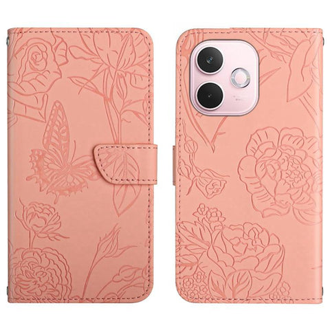 HT03 Skin Feel Butterfly Embossed Flip Leather Phone Case, For OPPO A5 5G Global, For OPPO Reno14 Pro 5G Global, For OPPO Reno14 5G Global, For OPPO A5 Pro 5G Global, For OPPO Reno13 Pro, For OPPO Reno13, For OPPO Reno13 F                              ...