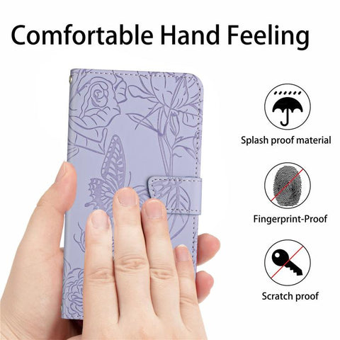 HT03 Skin Feel Butterfly Embossed Flip Leather Phone Case, For OPPO A5 5G Global, For OPPO Reno14 Pro 5G Global, For OPPO Reno14 5G Global, For OPPO A5 Pro 5G Global, For OPPO Reno13 Pro, For OPPO Reno13, For OPPO Reno13 F                              ...