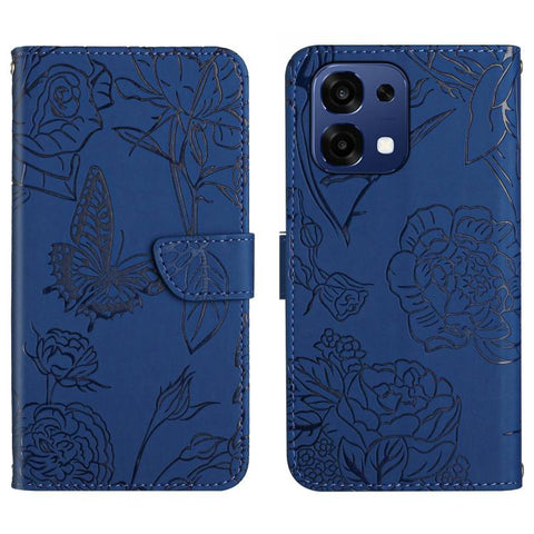 HT03 Skin Feel Butterfly Embossed Flip Leather Phone Case, For OPPO Reno16 F / Reno16 FS 5G, For OPPO Reno16 / Reno16 Pro 5G Global, For OPPO A6 5G Global / A6x 5G, For OPPO Reno15 F 5G Global, For OPPO Reno15 Pro Max 5G Global                         ...