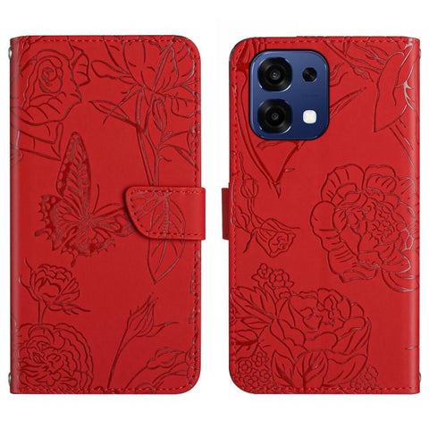 HT03 Skin Feel Butterfly Embossed Flip Leather Phone Case, For OPPO Reno16 F / Reno16 FS 5G, For OPPO Reno16 / Reno16 Pro 5G Global, For OPPO A6 5G Global / A6x 5G, For OPPO Reno15 F 5G Global, For OPPO Reno15 Pro Max 5G Global                         ...