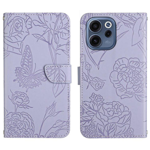 HT03 Skin Feel Butterfly Embossed Flip Leather Phone Case, For OPPO Reno16 F / Reno16 FS 5G, For OPPO Reno16 / Reno16 Pro 5G Global, For OPPO A6 5G Global / A6x 5G, For OPPO Reno15 F 5G Global, For OPPO Reno15 Pro Max 5G Global                         ...