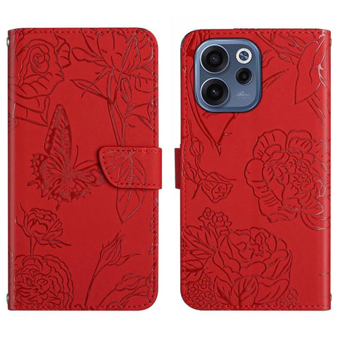 HT03 Skin Feel Butterfly Embossed Flip Leather Phone Case, For OPPO Reno16 F / Reno16 FS 5G, For OPPO Reno16 / Reno16 Pro 5G Global, For OPPO A6 5G Global / A6x 5G, For OPPO Reno15 F 5G Global, For OPPO Reno15 Pro Max 5G Global                         ...