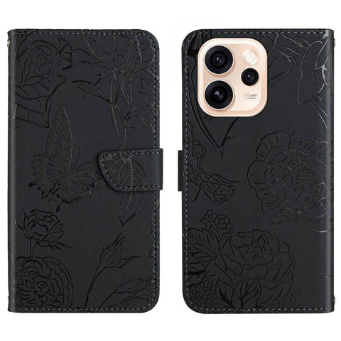 HT03 Skin Feel Butterfly Embossed Flip Leather Phone Case, For OPPO Reno16 F / Reno16 FS 5G, For OPPO Reno16 / Reno16 Pro 5G Global, For OPPO A6 5G Global / A6x 5G, For OPPO Reno15 F 5G Global, For OPPO Reno15 Pro Max 5G Global                         ...