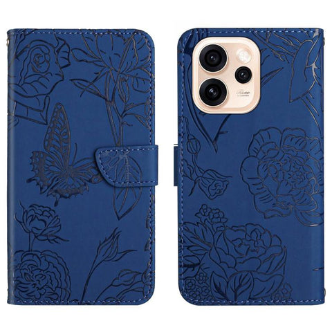 HT03 Skin Feel Butterfly Embossed Flip Leather Phone Case, For OPPO Reno16 F / Reno16 FS 5G, For OPPO Reno16 / Reno16 Pro 5G Global, For OPPO A6 5G Global / A6x 5G, For OPPO Reno15 F 5G Global, For OPPO Reno15 Pro Max 5G Global                         ...