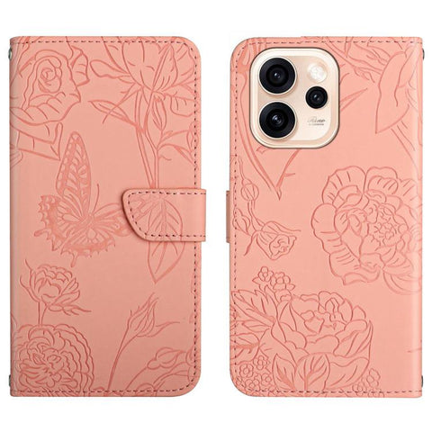 HT03 Skin Feel Butterfly Embossed Flip Leather Phone Case, For OPPO Reno16 F / Reno16 FS 5G, For OPPO Reno16 / Reno16 Pro 5G Global, For OPPO A6 5G Global / A6x 5G, For OPPO Reno15 F 5G Global, For OPPO Reno15 Pro Max 5G Global                         ...