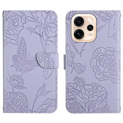 HT03 Skin Feel Butterfly Embossed Flip Leather Phone Case, For OPPO Reno16 F / Reno16 FS 5G, For OPPO Reno16 / Reno16 Pro 5G Global, For OPPO A6 5G Global / A6x 5G, For OPPO Reno15 F 5G Global, For OPPO Reno15 Pro Max 5G Global                         ...