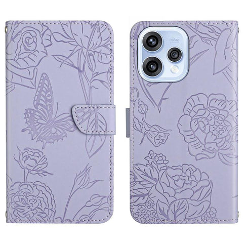 HT03 Skin Feel Butterfly Embossed Flip Leather Phone Case, For OPPO Reno16 F / Reno16 FS 5G, For OPPO Reno16 / Reno16 Pro 5G Global, For OPPO A6 5G Global / A6x 5G, For OPPO Reno15 F 5G Global, For OPPO Reno15 Pro Max 5G Global                         ...