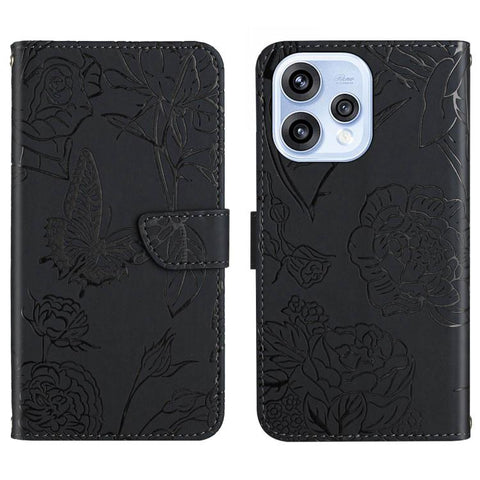 HT03 Skin Feel Butterfly Embossed Flip Leather Phone Case, For OPPO Reno16 F / Reno16 FS 5G, For OPPO Reno16 / Reno16 Pro 5G Global, For OPPO A6 5G Global / A6x 5G, For OPPO Reno15 F 5G Global, For OPPO Reno15 Pro Max 5G Global                         ...