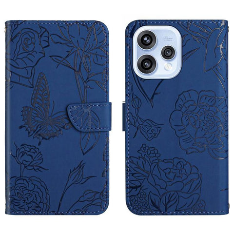 HT03 Skin Feel Butterfly Embossed Flip Leather Phone Case, For OPPO Reno16 F / Reno16 FS 5G, For OPPO Reno16 / Reno16 Pro 5G Global, For OPPO A6 5G Global / A6x 5G, For OPPO Reno15 F 5G Global, For OPPO Reno15 Pro Max 5G Global                         ...