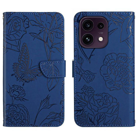 HT03 Skin Feel Butterfly Embossed Flip Leather Phone Case, For OPPO Reno16 F / Reno16 FS 5G, For OPPO Reno16 / Reno16 Pro 5G Global, For OPPO A6 5G Global / A6x 5G, For OPPO Reno15 F 5G Global, For OPPO Reno15 Pro Max 5G Global                         ...