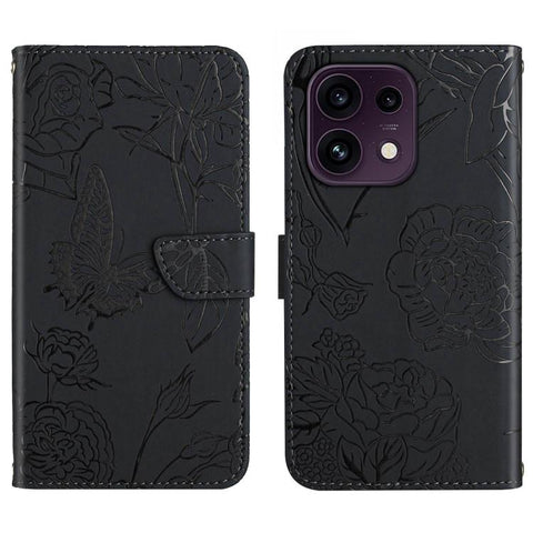 HT03 Skin Feel Butterfly Embossed Flip Leather Phone Case, For OPPO Reno16 F / Reno16 FS 5G, For OPPO Reno16 / Reno16 Pro 5G Global, For OPPO A6 5G Global / A6x 5G, For OPPO Reno15 F 5G Global, For OPPO Reno15 Pro Max 5G Global                         ...
