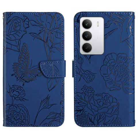 HT03 Skin Feel Butterfly Embossed Flip Leather Phone Case, For Realme C100 4G, For Realme C83 5G, For Realme 16 Pro+ 5G, For Realme C85 5G, For Realme C85 Pro 4G, For Realme 15T 5G, For Realme 15 5G Global / 15 Pro 5G Global, For Realme C71 4G         ...