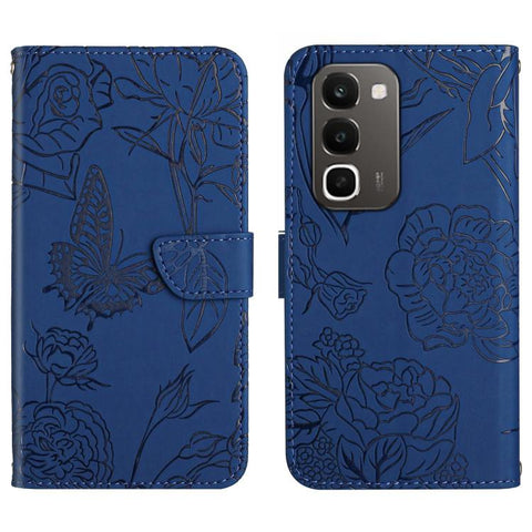 HT03 Skin Feel Butterfly Embossed Flip Leather Phone Case, For Realme C100 4G, For Realme C83 5G, For Realme 16 Pro+ 5G, For Realme C85 5G, For Realme C85 Pro 4G, For Realme 15T 5G, For Realme 15 5G Global / 15 Pro 5G Global, For Realme C71 4G         ...